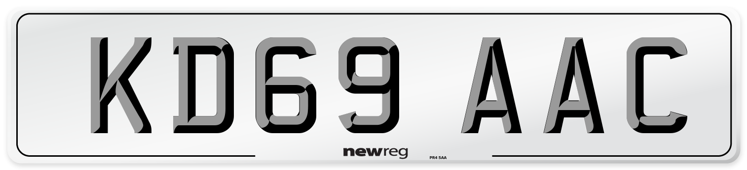KD69 AAC Number Plate from New Reg